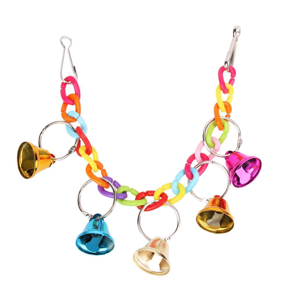 Peony Paradise Wooden Bird Swing And Biting Toy Set